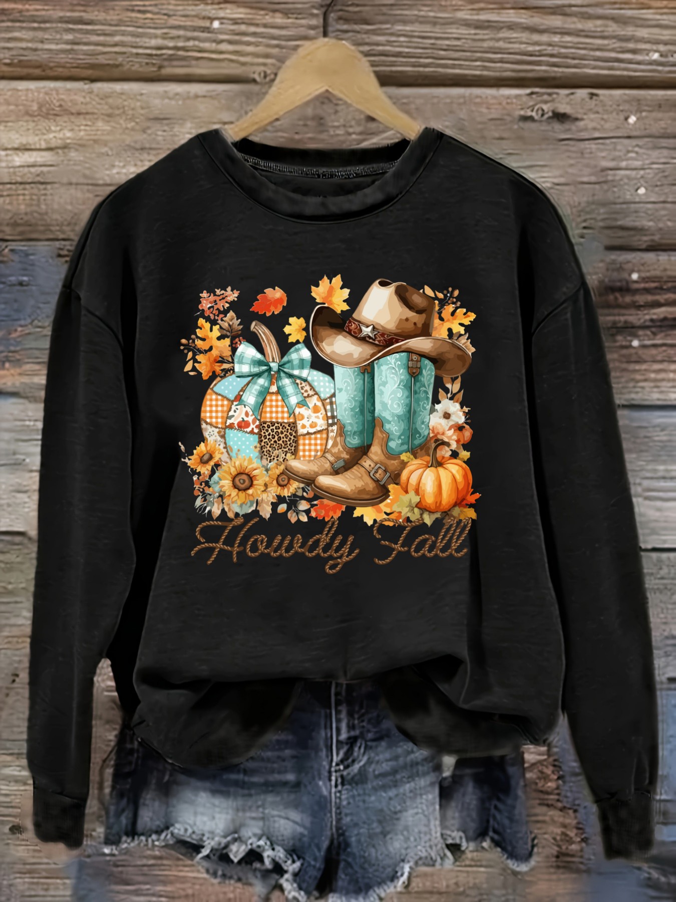 Boots - Damska codzienna koszulka z długim rękawem