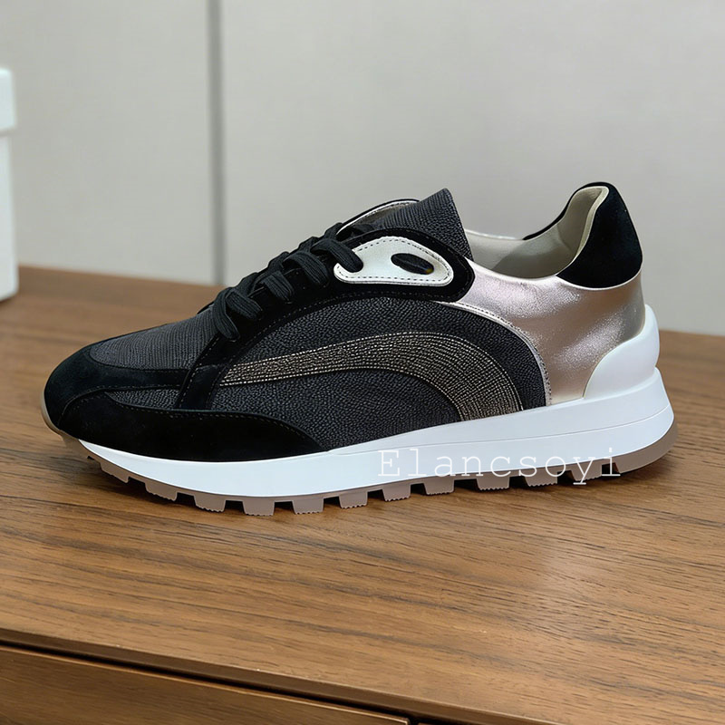 Damskie sneakersy sznurowane z – Knit Fabric Lace Up Sneakers recenzja i cena