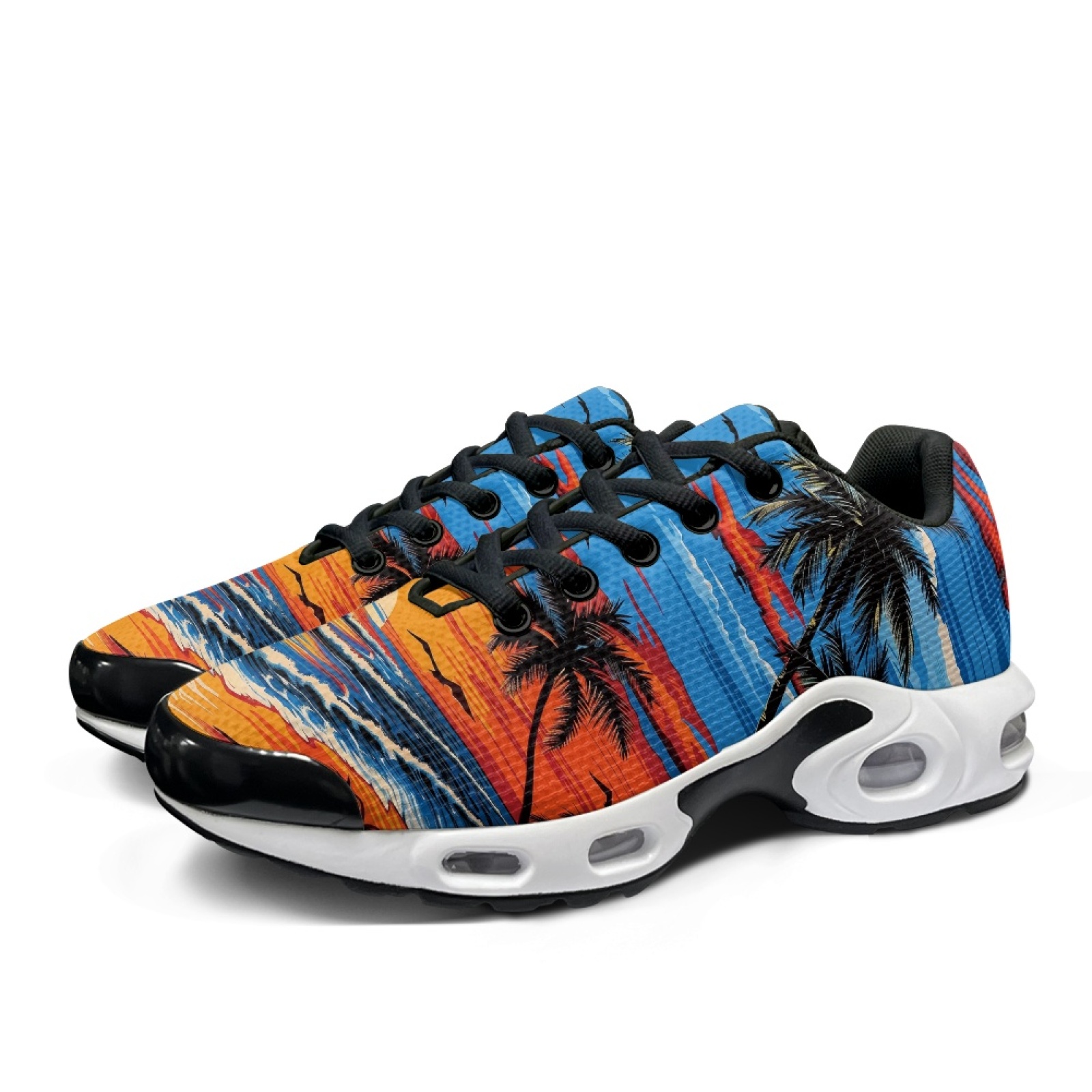 PENSTROLL Sunset Palm Trees El – Air Cushion Jogger Shoes Men recenzja i cena